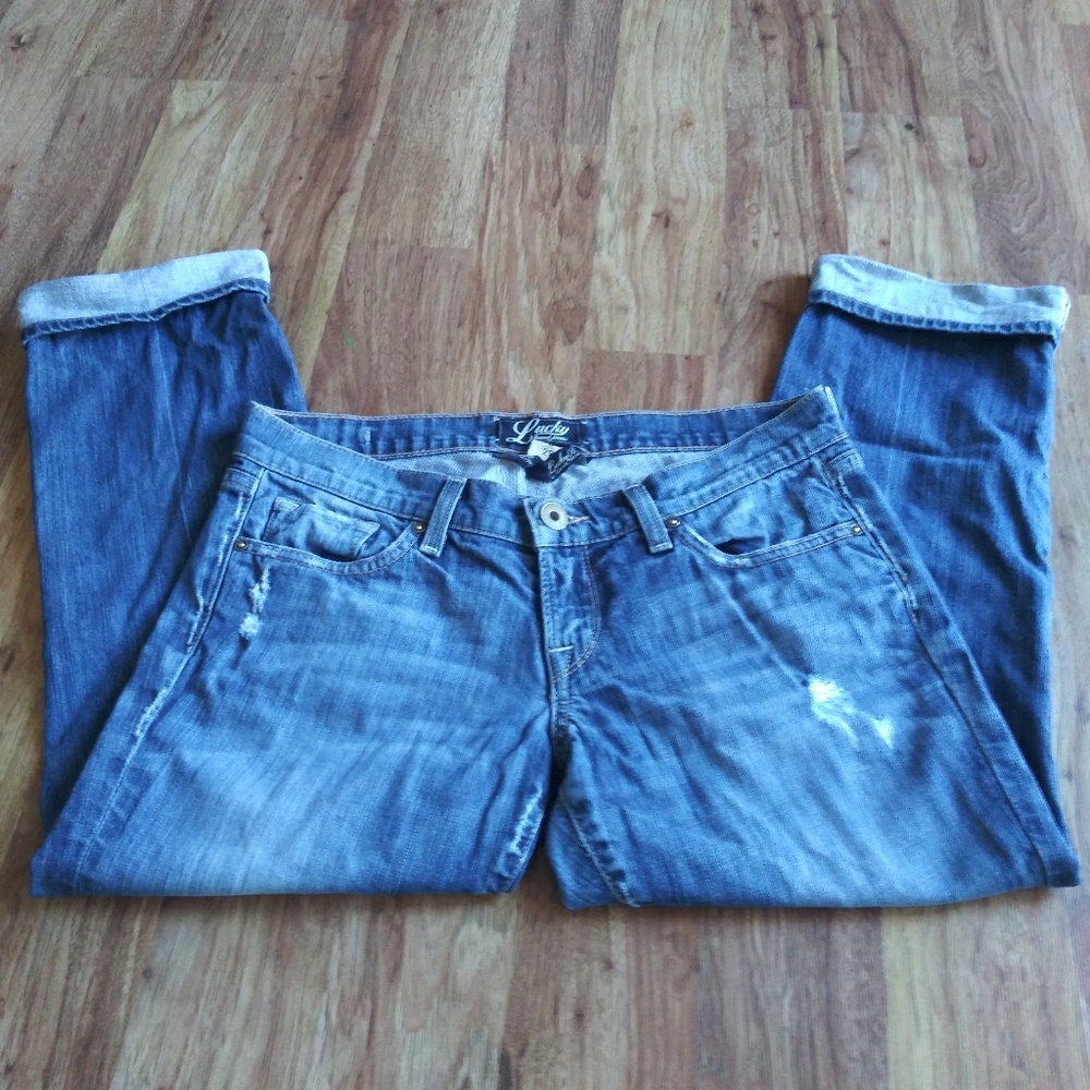 Lucky Brand low crop ankle Jeans .